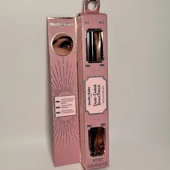 marie claire Other - Marie Claire Dual Ended Brow Pencil in Medium Brown